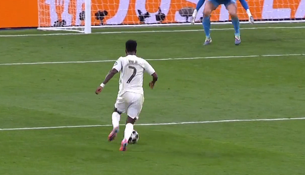 Liga Šampiona, Vinicius jr postiže gol za Real Madrid.